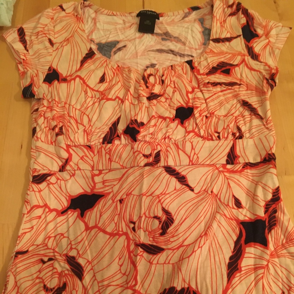 Loft orange design top